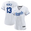 Salvador Perez Kansas City Royals Womens Home Replica Player Jersey - White Mlb - Robokeg