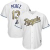 Salvador Perez Kansas City Royals World Series Champions Gold Program Cool Base Player Jersey - White - Robokeg