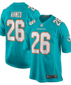 Salvon Ahmed Miami Dolphins Game Jersey - Aqua Nfl - Robokeg