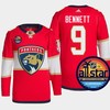 Sam Bennett 9 Florida Panthers 2023 All-Star Game Jersey Red Equipment - Robokeg