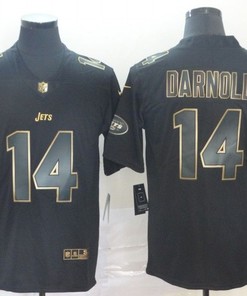 Sam Darnold #14 New York Jets Nfl Explosion Legendary Gold Black Jersey - Robokeg