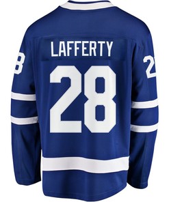 Sam Lafferty 28 Toronto Maple Leafs Stanley Cup 2023 Playoffs Patch Home Breakaway Men Jersey - Blue - Robokeg