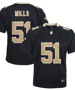 Sam Mills New Orleans Saints Retired Game Jersey - Black Nfl - Robokeg