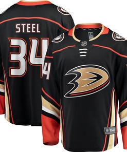Sam Steel Anaheim Ducks Fanatics Branded Team Color Breakaway Player Jersey - Black Nhl - Robokeg