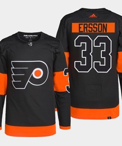 Samuel Ersson 33 Philadelphia Flyers Black Jersey Alternate - Robokeg