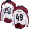 Samuel Girard 49 Colorado Avalanche Stanley Cup 2023 Playoffs Patch Away Breakaway Men Jersey - White - Robokeg
