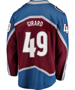 Samuel Girard 49 Colorado Avalanche Stanley Cup 2023 Playoffs Patch Home Breakaway Men Jersey - Burgundy - Robokeg