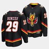 Samuel Honzek #29 Calgary Flames 2023 NHL Draft Alternate Men Jersey - Black - Robokeg
