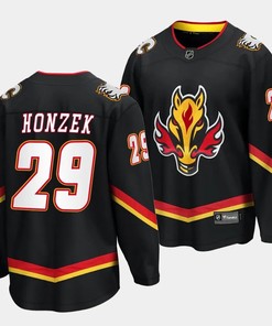 Samuel Honzek #29 Calgary Flames 2023 NHL Draft Alternate Men Jersey - Black - Robokeg