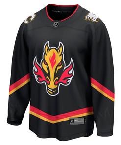 Samuel Honzek #29 Calgary Flames 2023 NHL Draft Alternate Men Jersey - Black - Robokeg