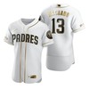 San Diego Padres #13 Manny Machado Mlb Golden Brandedition White Jersey Gift For Padres Fans - Robokeg