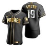 San Diego Padres #19 Tony Gwynn Mlb Golden Brandedition Black Jersey Gift For Padres Fans - Robokeg