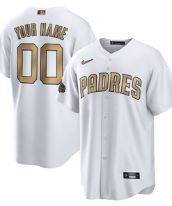 San Diego Padres 2022 Mlb All-star Game Replica Custom Jersey - White Custom Jerseys Mlb Ver 1 - Robokeg