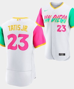 San Diego Padres 2022-23 City Connect Fernando Tatis Jr. 23 White Jersey - Robokeg
