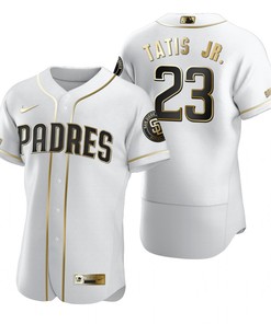 San Diego Padres #23 Fernando Tatis Jr. Mlb Golden Brandedition White Jersey Gift For Padres Fans - Robokeg
