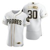 San Diego Padres #30 Eric Hosmer Mlb Golden Brandedition White Jersey Gift For Padres Fans - Robokeg