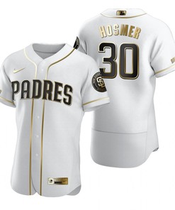 San Diego Padres #30 Eric Hosmer Mlb Golden Brandedition White Jersey Gift For Padres Fans - Robokeg