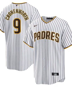 San Diego Padres #9 Jake Cronenworth Home Replica Jersey - White - Robokeg