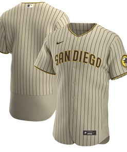 San Diego Padres Alternate Authentic Team Jersey - Tan/brown Mlb - Robokeg