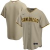 San Diego Padres Alternate Replica Team Jersey Tan Mlb - Robokeg