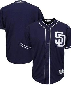 San Diego Padres Big And Tall Alternate Cool Base Team Jersey - Navy - Robokeg