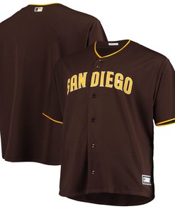 San Diego Padres Big & Tall Alternate Replica Team Jersey - Sand/brown Mlb - Robokeg