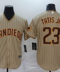 San Diego Padres Fernando Tatis Jr #23 2020 Mlb Light Brown Jersey - Robokeg
