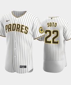 San Diego Padres Juan Soto 22 Home White Jersey - Robokeg