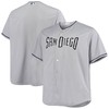 San Diego Padres Majestic Road Official Cool Base Jersey Gray Mlb - Robokeg