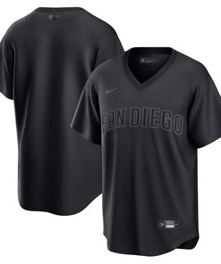 San Diego Padres Pitch Black Fashion Replica Jersey - Black Mlb - Robokeg