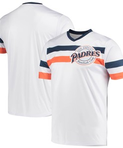 San Diego Padres Stitches Cooperstown Collection V-neck Jersey - White Mlb - Robokeg