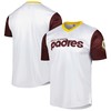 San Diego Padres Stitches Cooperstown Collection Wordmark V-neck Jersey - White Mlb - Robokeg