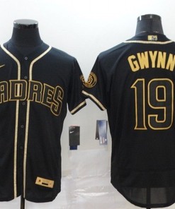 San Diego Padres Tonny Gwynn #19 Mlb 2020 Black Jersey - Robokeg