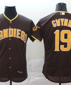 San Diego Padres Tony Gwynn #19 2020 Mlb Dark Brown Jersey - Robokeg