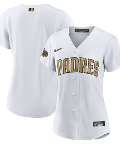 San Diego Padres Womens 2022 Mlb All-star Game Replica Blank Jersey - White Mlb - Robokeg