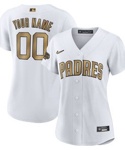 San Diego Padres Womens 2022 Mlb All-star Game Replica Custom Jersey - White Custom Jerseys Mlb - Robokeg