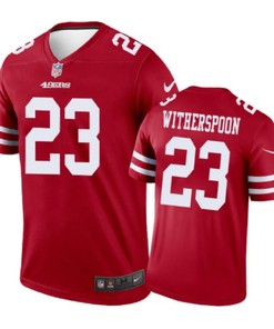 San Francisco 49ers #23 Ahkello Witherspoon Nike Color Rush Scarlet Jersey - Robokeg