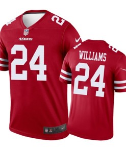 San Francisco 49ers #24 Kwaun Williams Nike Color Rush Scarlet Jersey - Robokeg