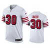 San Francisco 49ers #30 Greg Mabin White Color Rush Legend Jersey - Mens - Robokeg