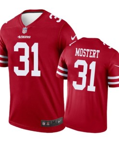 San Francisco 49ers #31 Raheem Mostert Nike Color Rush Scarlet Jersey - Robokeg