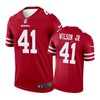 San Francisco 49ers #41 Jeff Wilson Jr. Nike Color Rush Scarlet Jersey - Robokeg