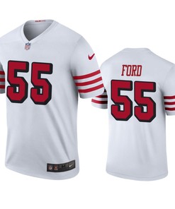 San Francisco 49ers #55 Dee Ford White Color Rush Legend Jersey - Mens - Robokeg