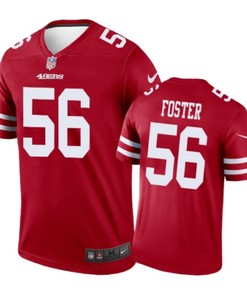 San Francisco 49ers #56 Reuben Foster Nike Color Rush Scarlet Jersey - Robokeg