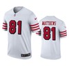 San Francisco 49ers #81 Jordan Matthews White Color Rush Legend Jersey - Mens - Robokeg