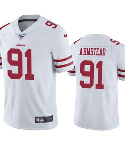 San Francisco 49ers Arik Armstead White 100th Season Vapor Limited Jersey - Robokeg