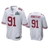 San Francisco 49ers Arik Armstead White Super Bowl Liv Game Jersey - Robokeg