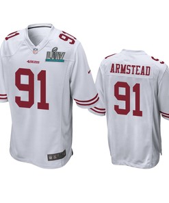 San Francisco 49ers Arik Armstead White Super Bowl Liv Game Jersey - Robokeg