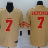 San Francisco 49ers Colin Kaepernick #7 Nfl 2020 Light Brown Jersey - Robokeg