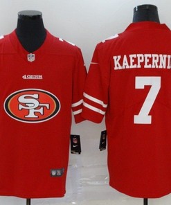 San Francisco 49ers Colin Kaepernick #7 Nfl 2020 Red Orange Jersey - Robokeg