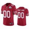 San Francisco 49ers Custom Scarlet Super Bowl Liv Vapor Limited Jersey - Robokeg